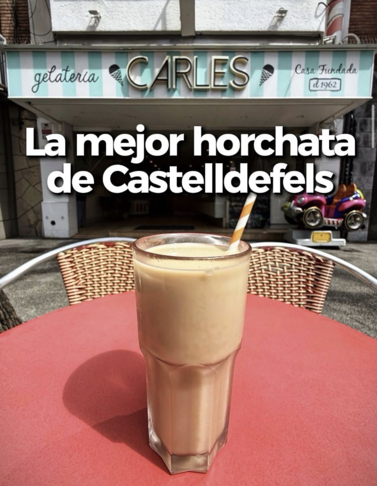 Horchata artesanal de Gelateria Carles
